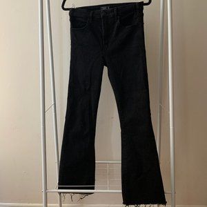 Abercrombie & Fitch Simone High Rise Ankle Flare Black Jeans